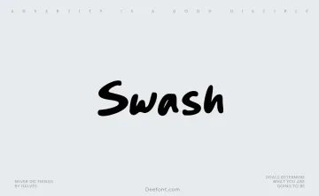 Swash Font