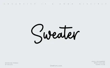 Sweater Font
