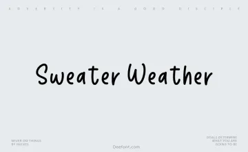Sweater Weather Font