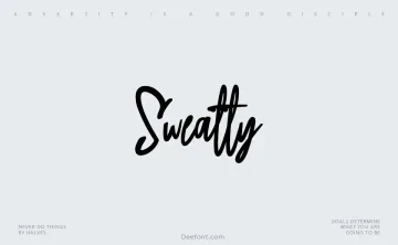 Sweatty Font