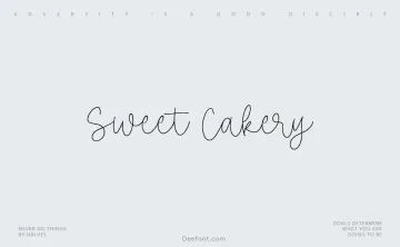 Sweet Cakery Font