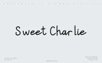 Sweet Charlie Font