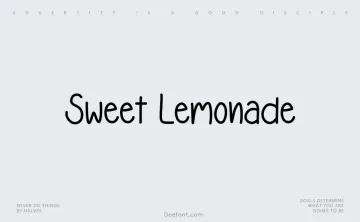 Sweet Lemonade Font