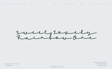 Sweet Lovely Rainbow One Font