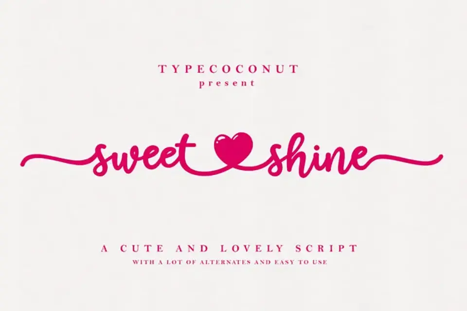 Sweet Shine Font