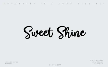 Sweet Shine Font