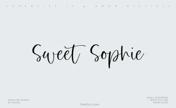 Sweet Sophie Font