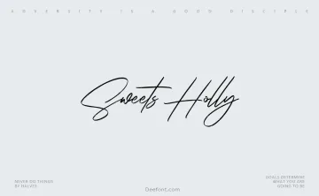 Sweets Holly Font