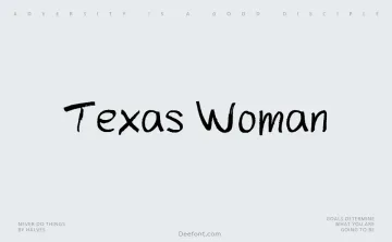 Texas Woman Font