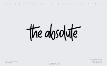 The Absolute Font