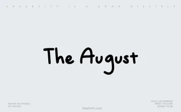 The August Font