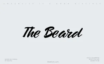 The Beard Font