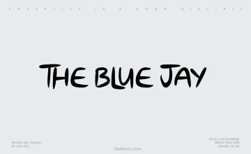 The Blue Jay Font