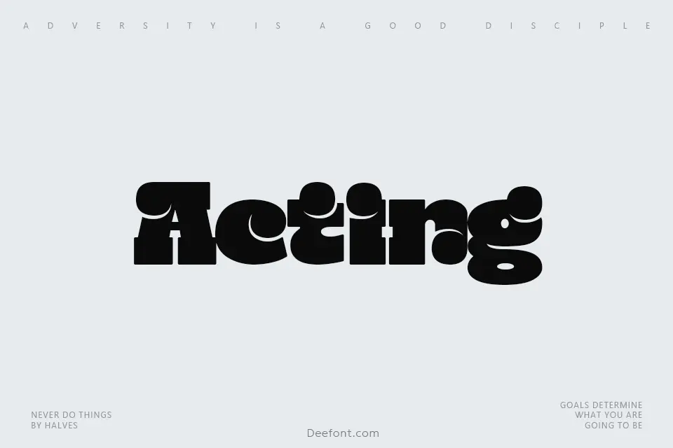 Acting Font