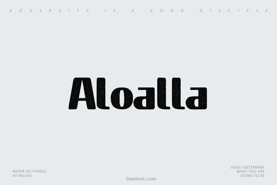 Aloalla Font