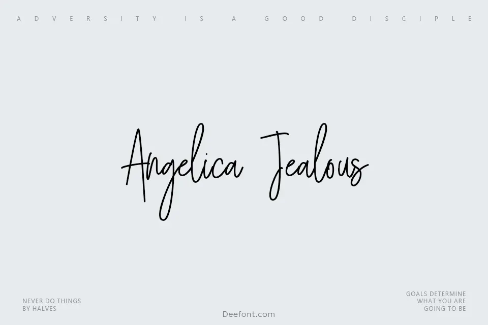 Angelica Jealous Font