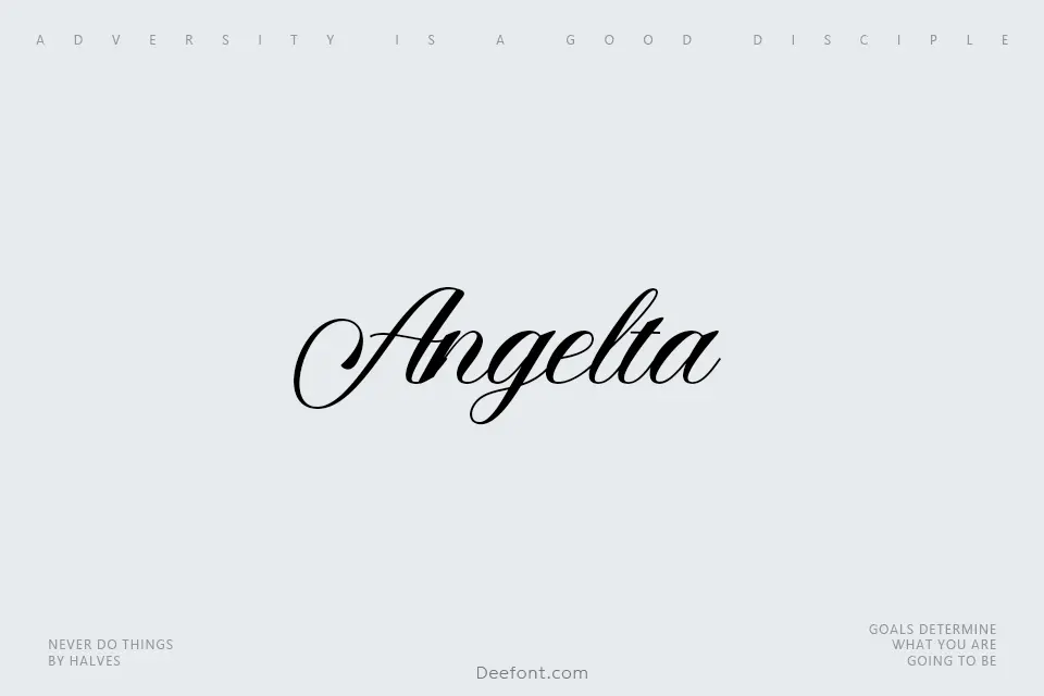 Angelta Script Font