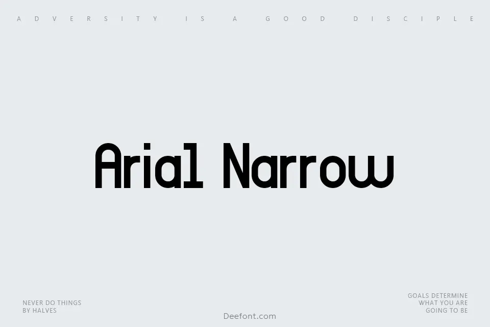 Arial Narrow 7 Fon