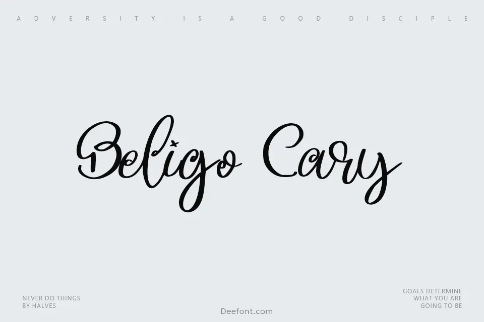 Beligo Cary Font