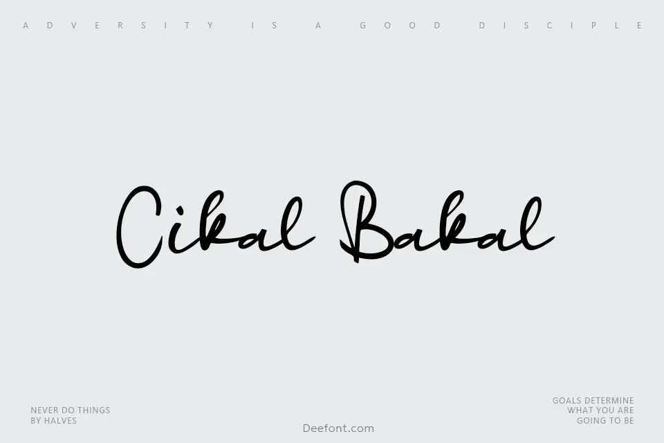 c Cikal Bakal Font