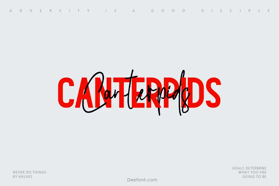 Canterpids Font Duo