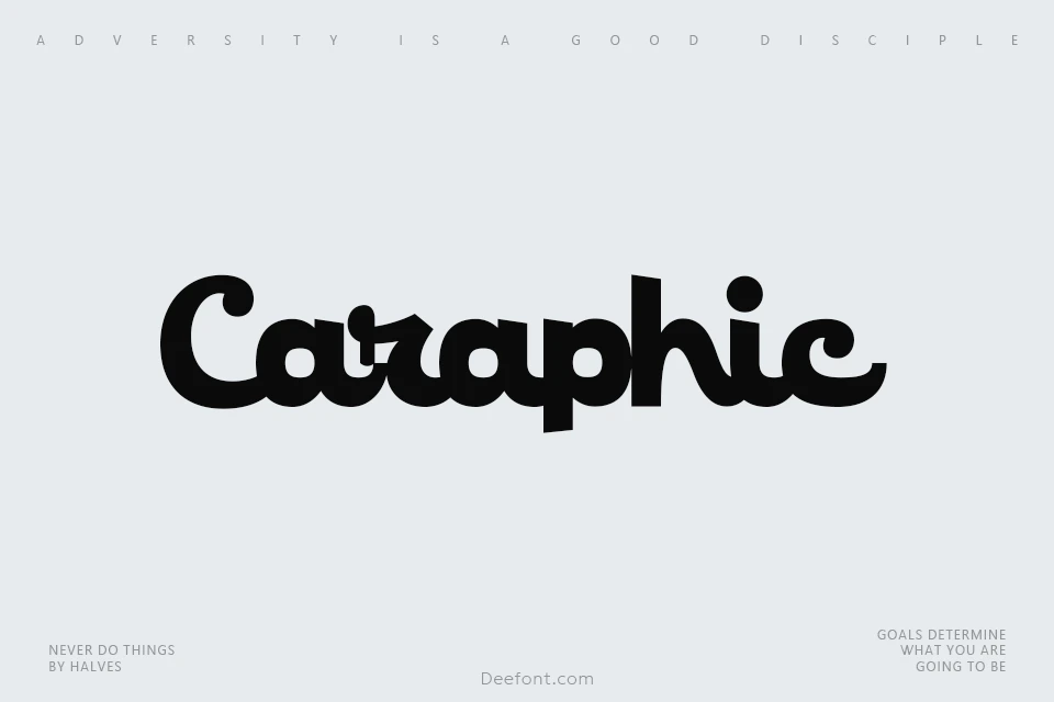 Caraphic Script Font