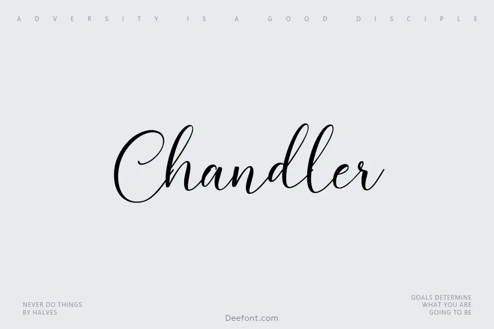 Chandler Script Font