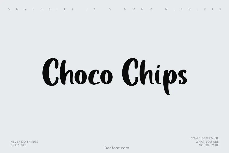 Choco Chips Font