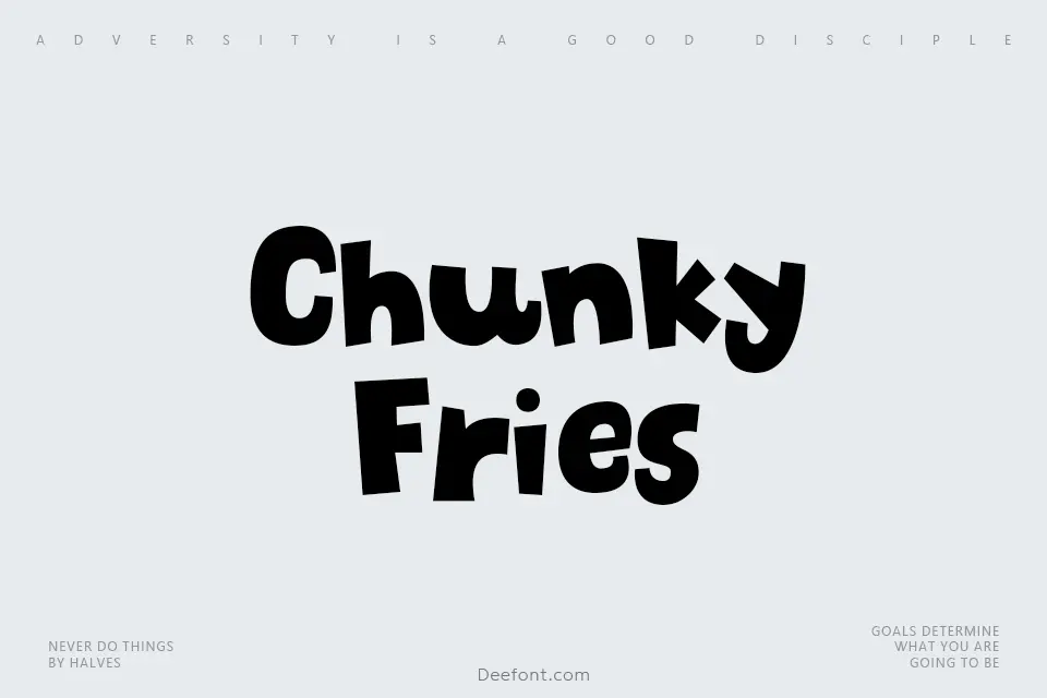 Chunky Fries Font