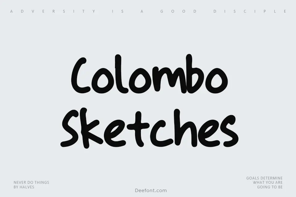 Colombo Sketches Font