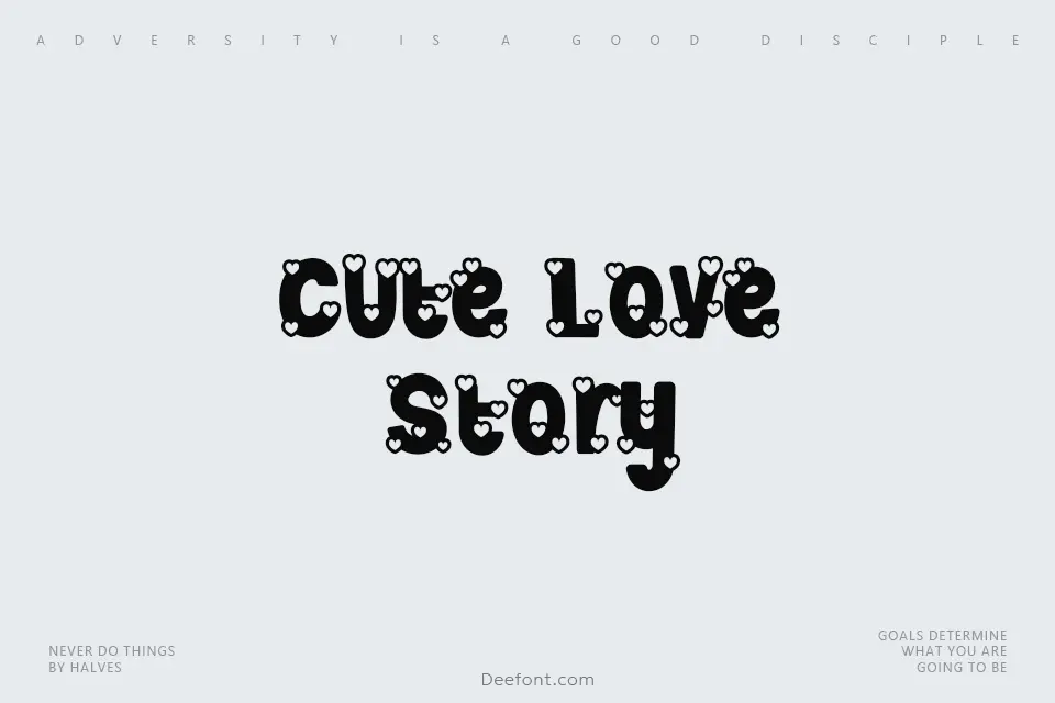 Cute Love Story Font