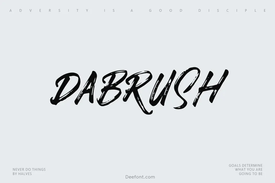 Dabrush Font