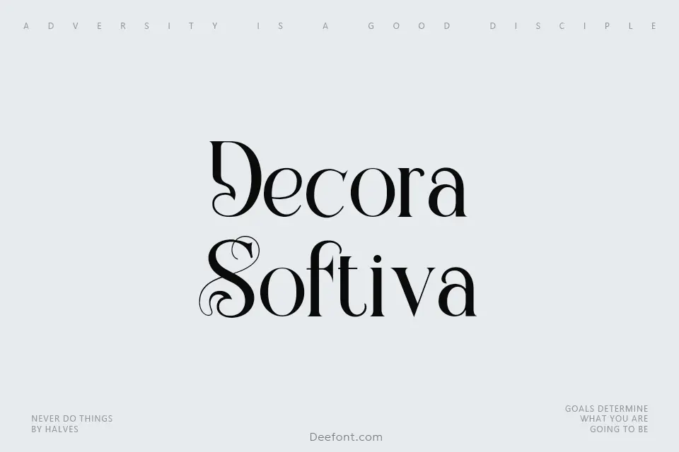 Decora Softiva Font