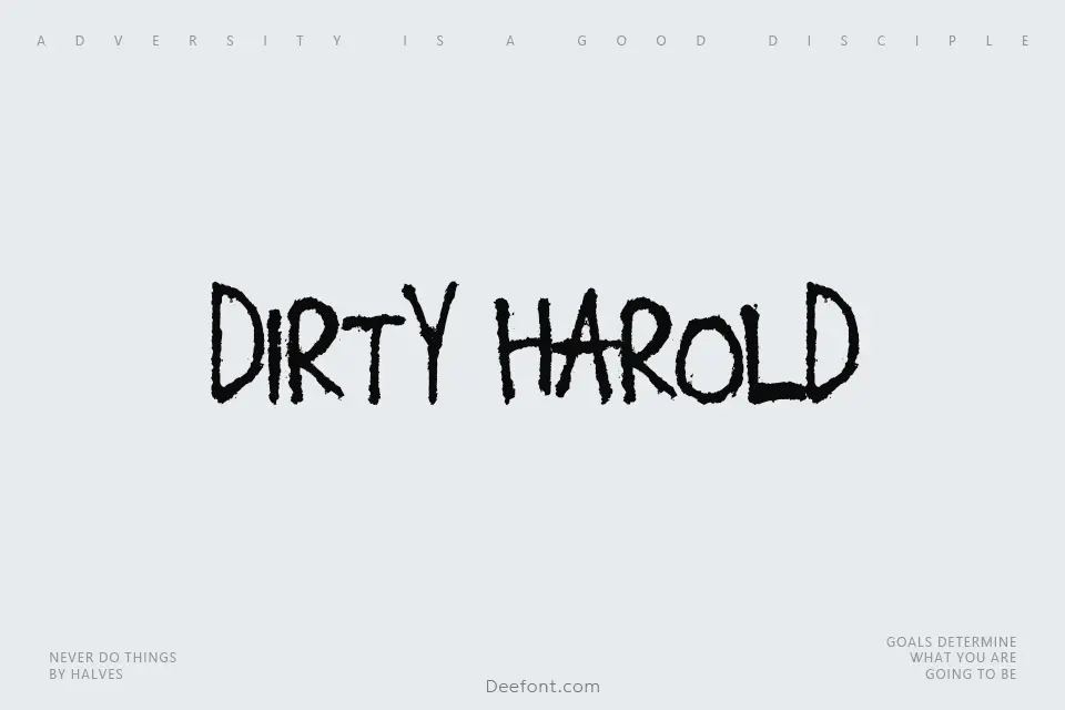 Dirty Harold Font