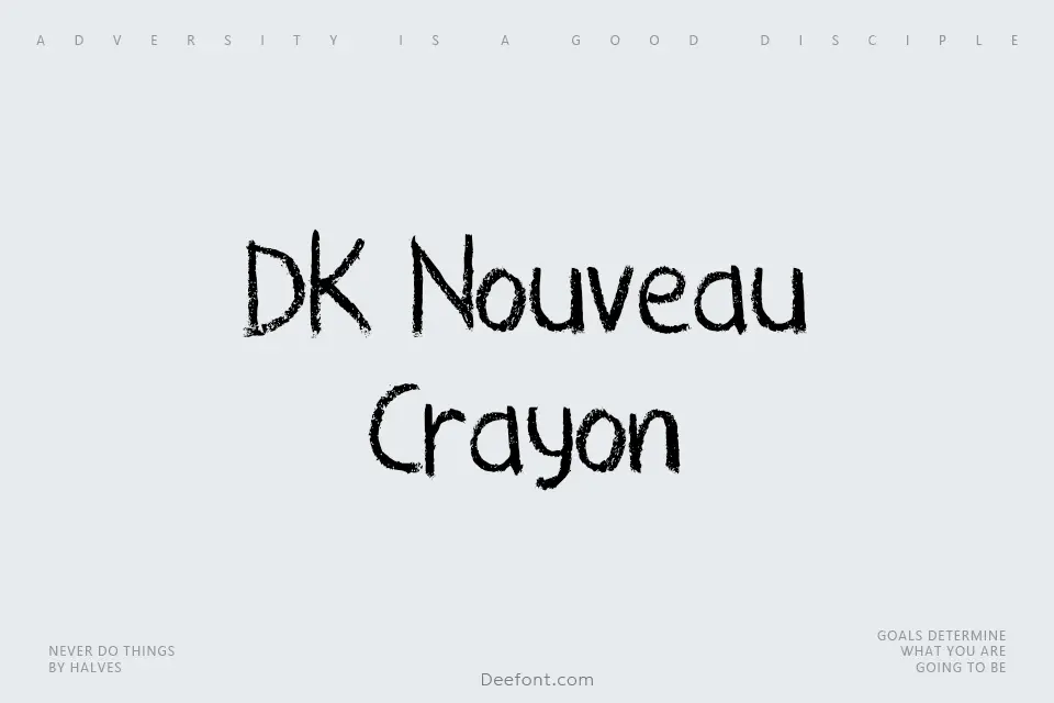 DK Nouveau Crayon Font