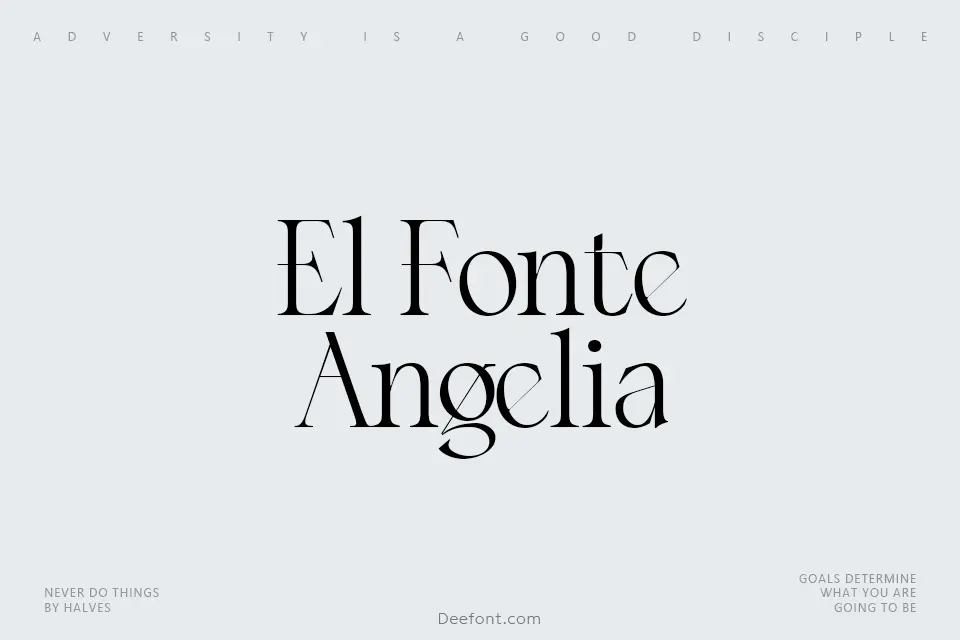 El Fonte Angelia Font Family