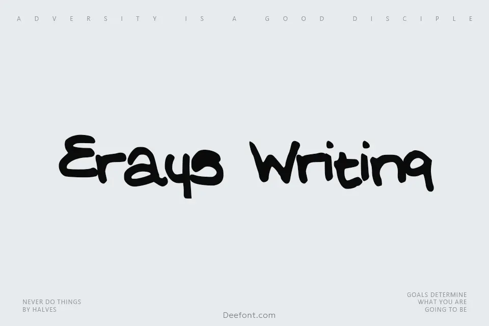 Erays Writing Font