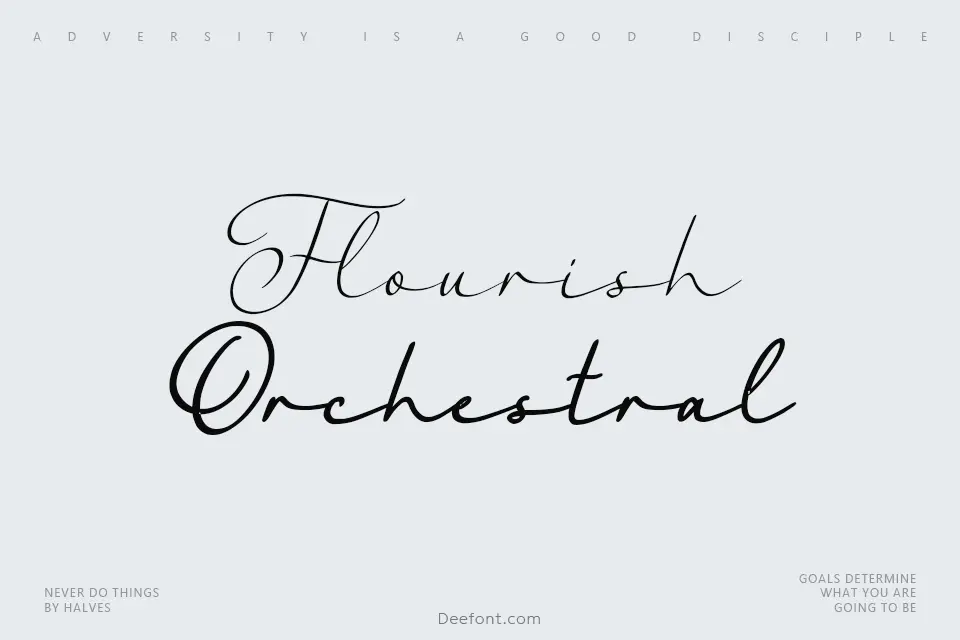 Flourish Orchestral Font Family