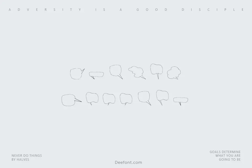 Freaky Comment Balloons LT Font