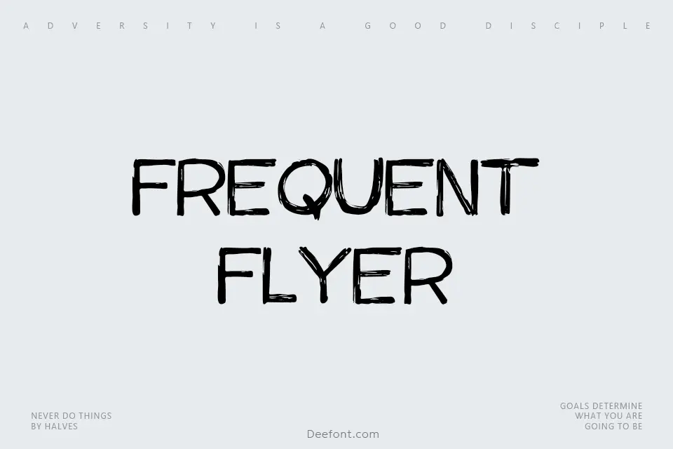 Frequent Flyer Font