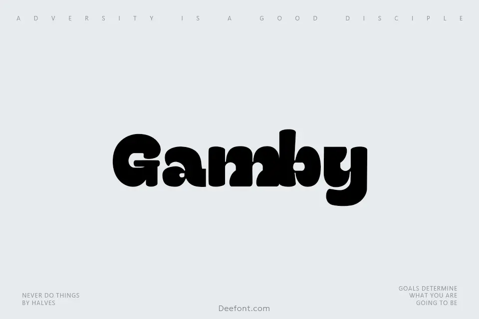 Gamby Font