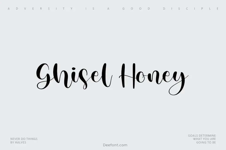 Ghisel Honey Font