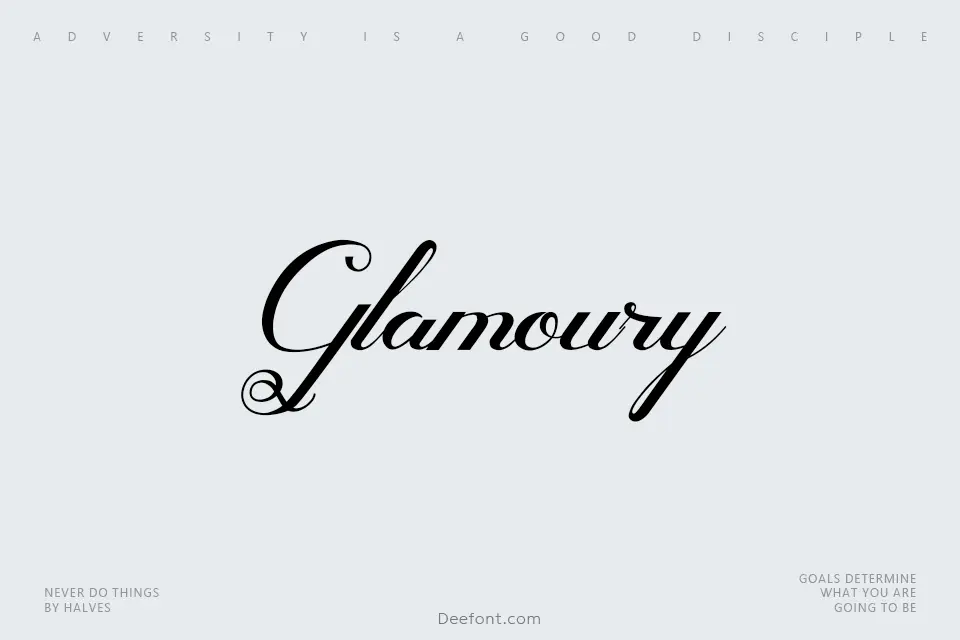 Glamoury Font