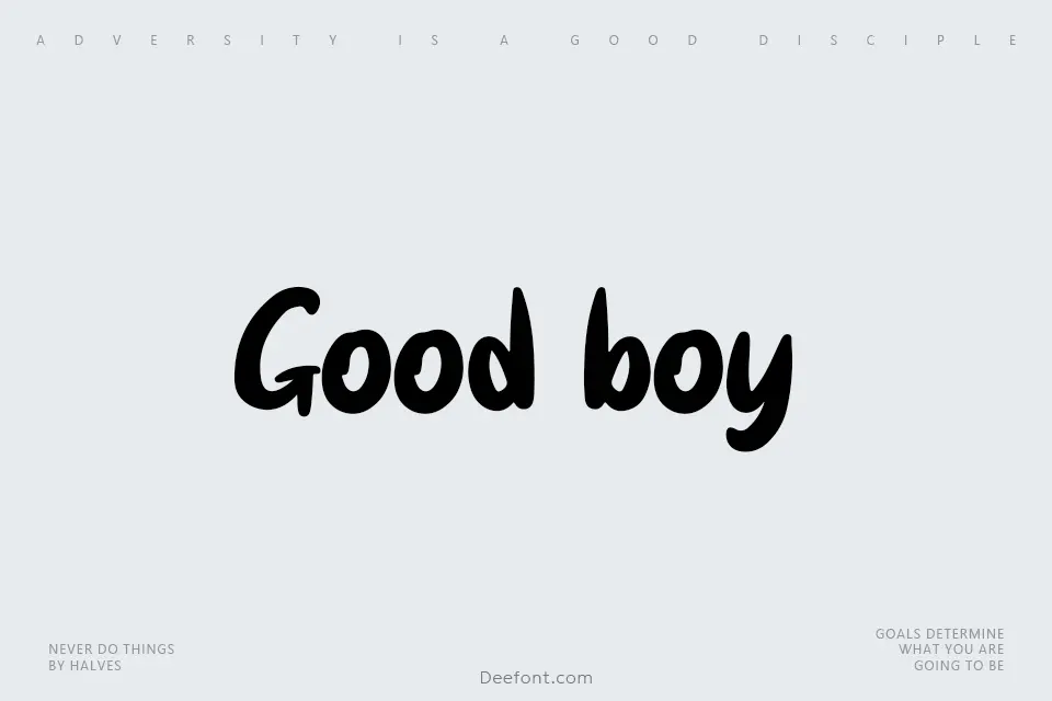 Good boy Font