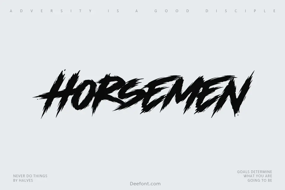 Horsemen Font