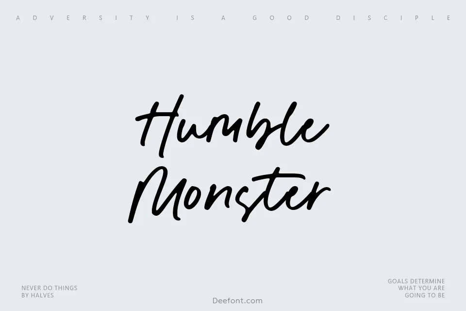 Humble Monster Font