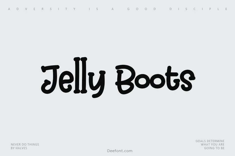 Jelly Boots Font
