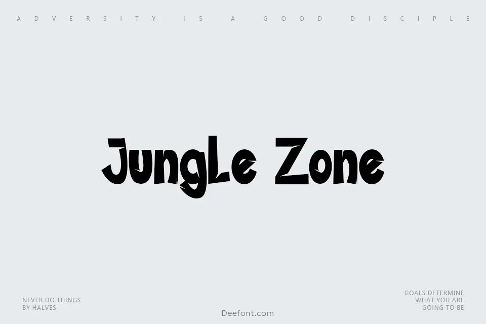 Jungle Zone Font