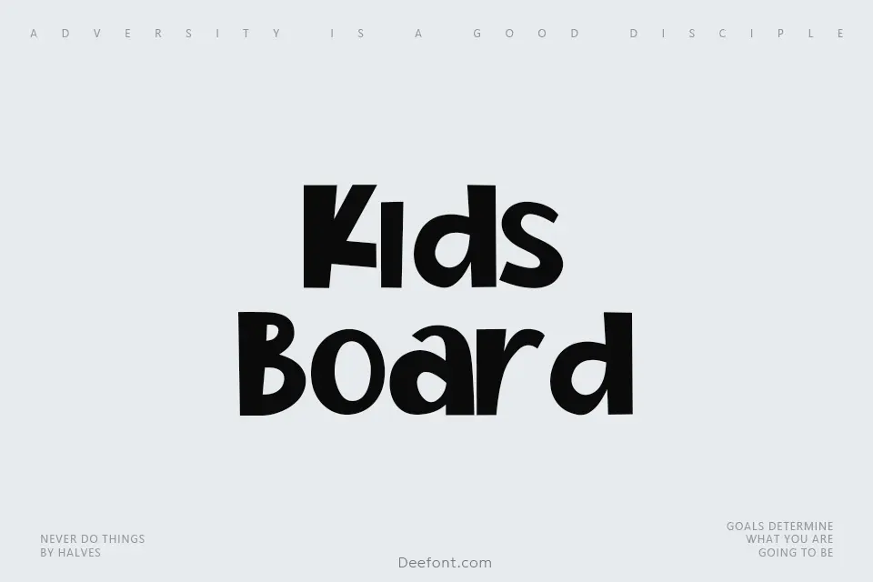 Kids Board Font