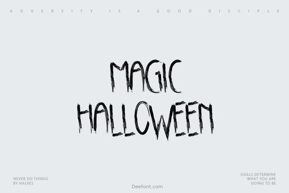 Magic Halloween Font